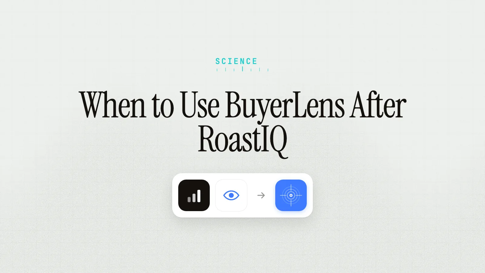 When to Use BuyerLens After RoastIQ