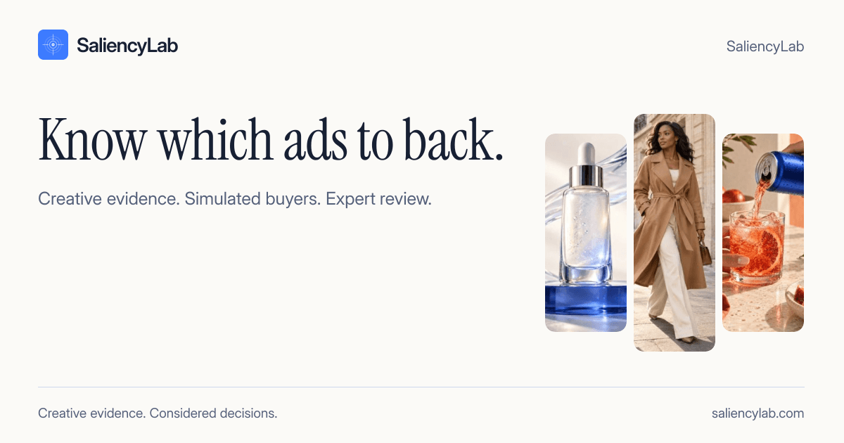 SaliencyLab — AI Ad Testing & Expert Review